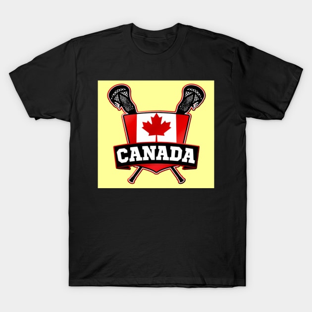 Lacrosse CANADA | Sport ice hockey T-Shirt by euror-design